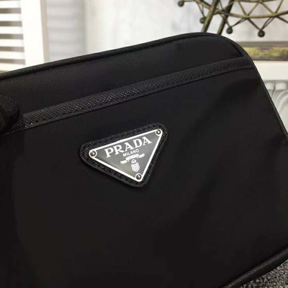 Prada Men Nylon Shoulder Bag-Black - image 9