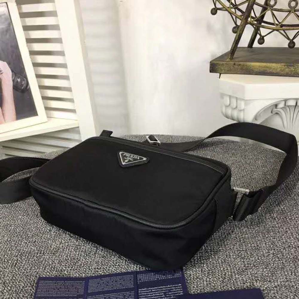 Prada Men Nylon Shoulder Bag-Black - image 10