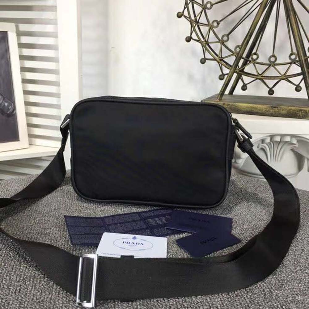 Prada Men Nylon Shoulder Bag-Black - image 5