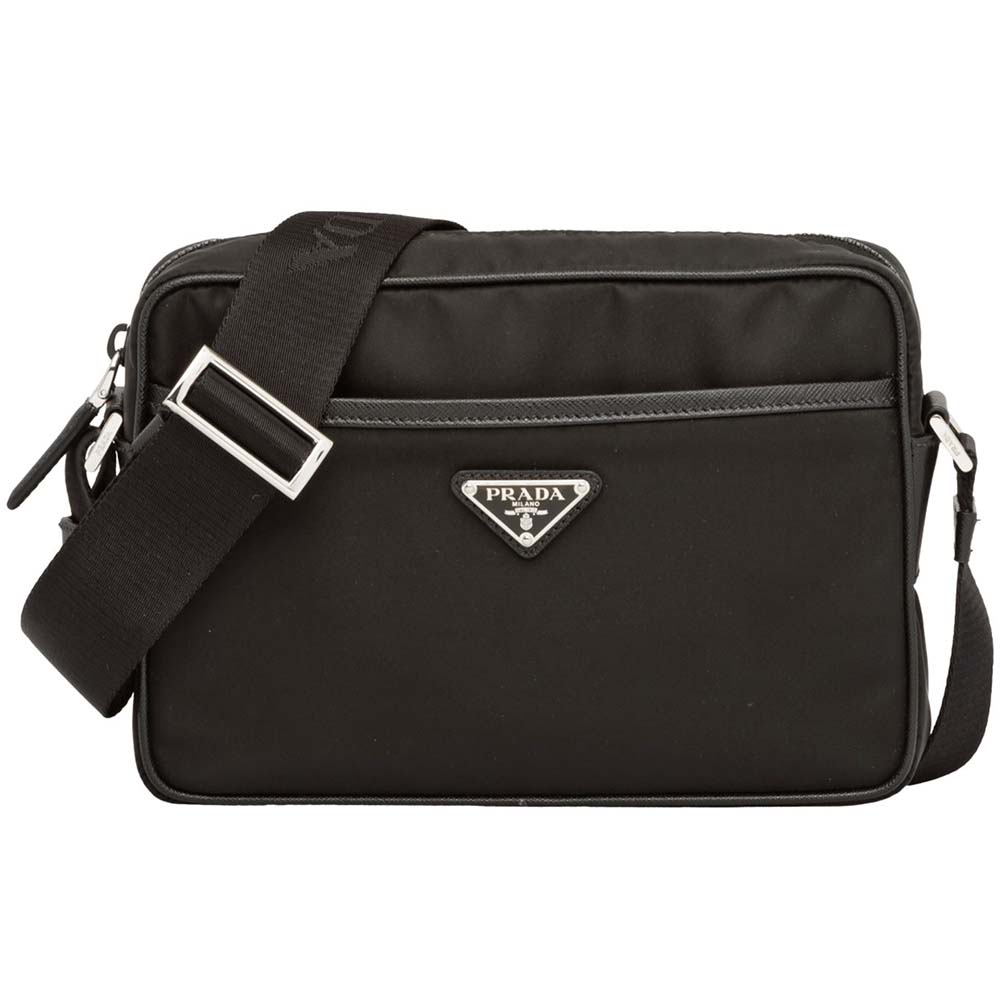 Prada Men Nylon Shoulder Bag-Black - image 6