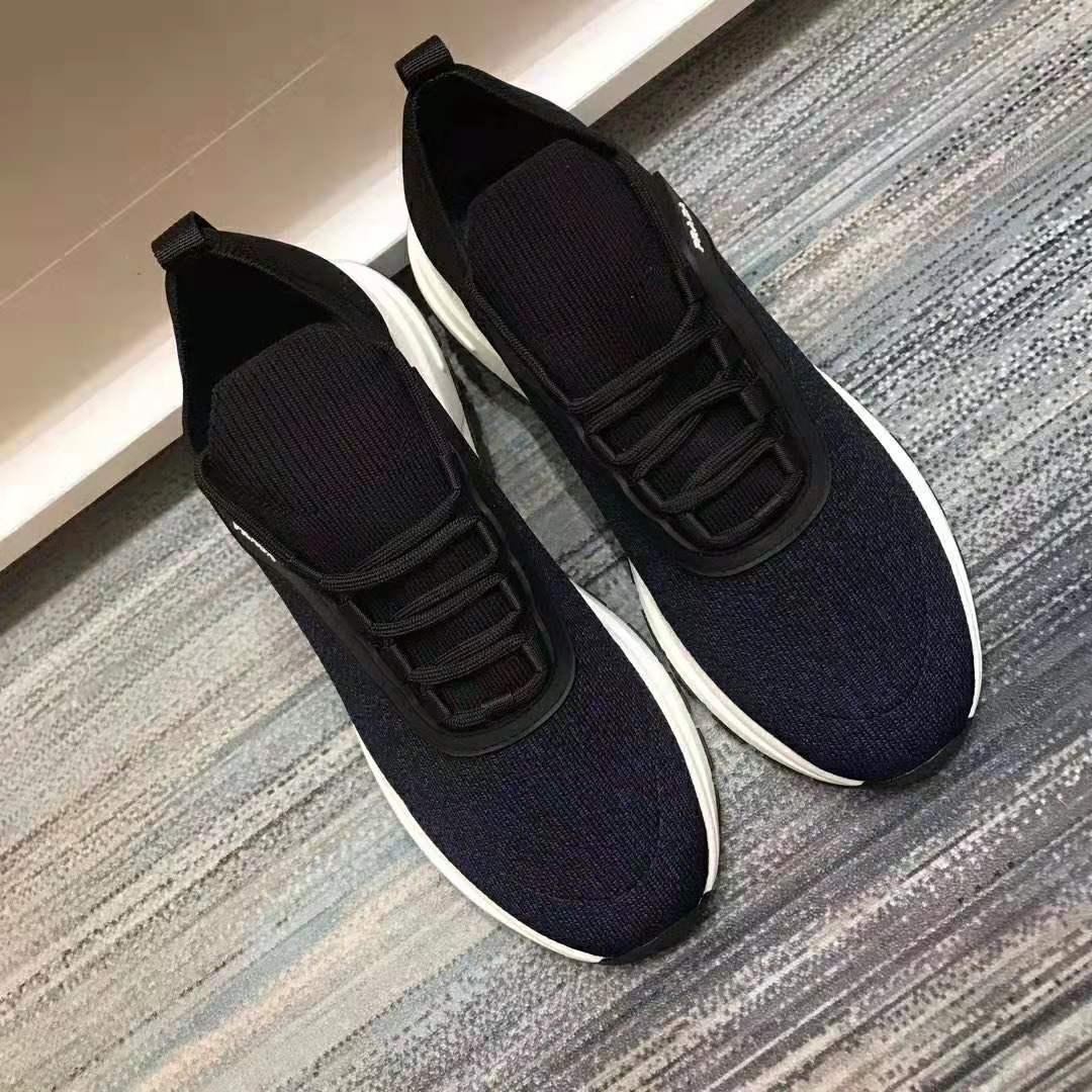 Prada Men PRAX 01 Knit Fabric Sneakers-Navy - image 6