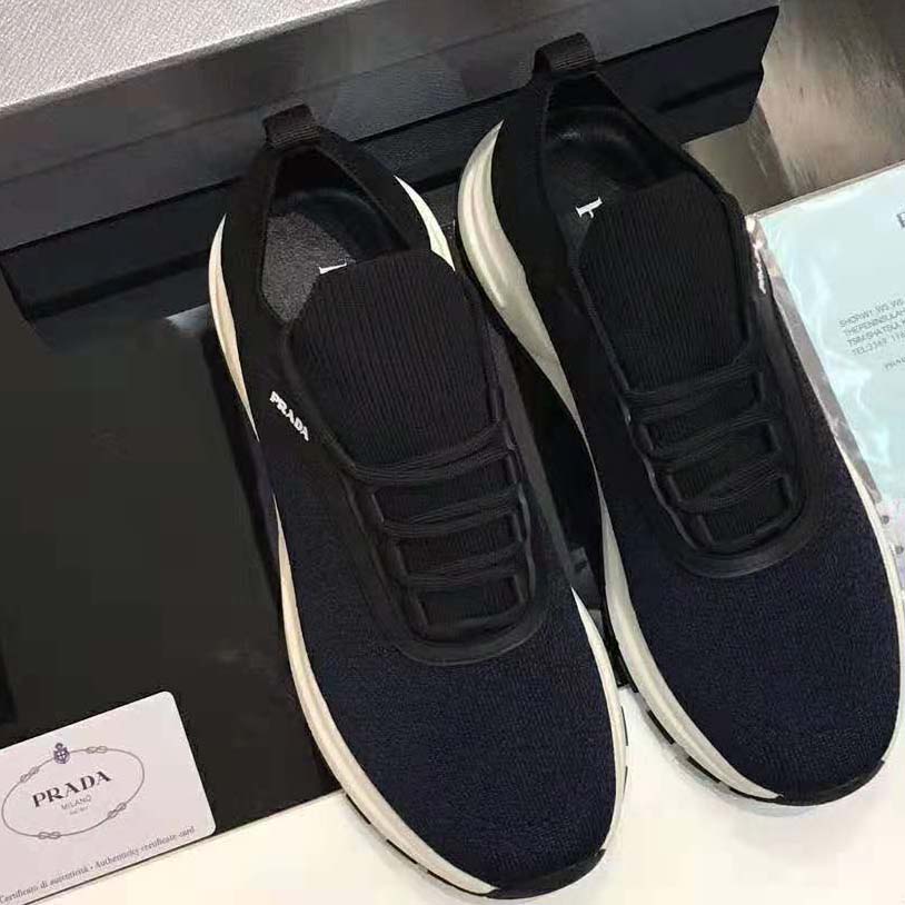 Prada Men PRAX 01 Knit Fabric Sneakers-Navy - image 7