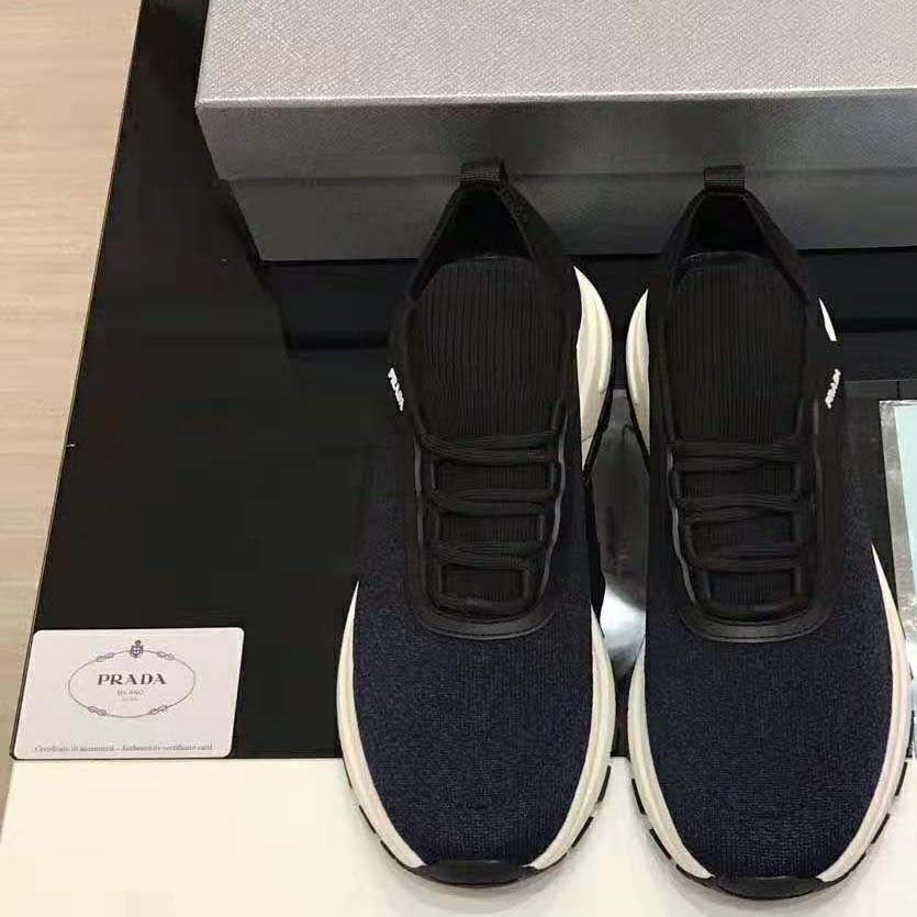 Prada Men PRAX 01 Knit Fabric Sneakers-Navy - image 8