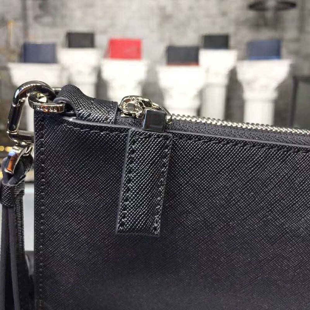 Prada Men Saffiano Leather Hand Bag-Black - image 6