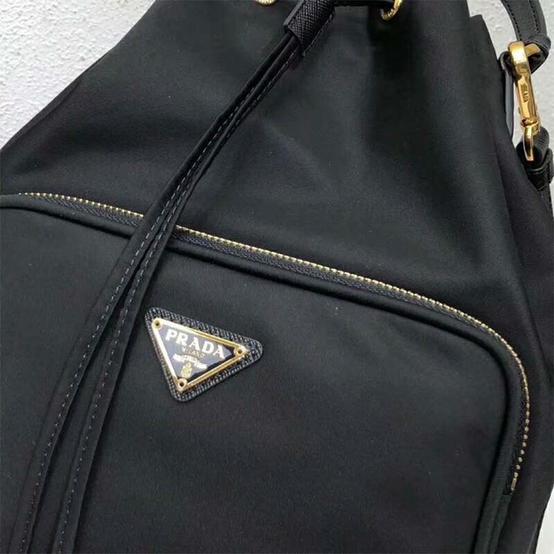 Prada Unisex Fabric Shoulder Bag-Black - image 6