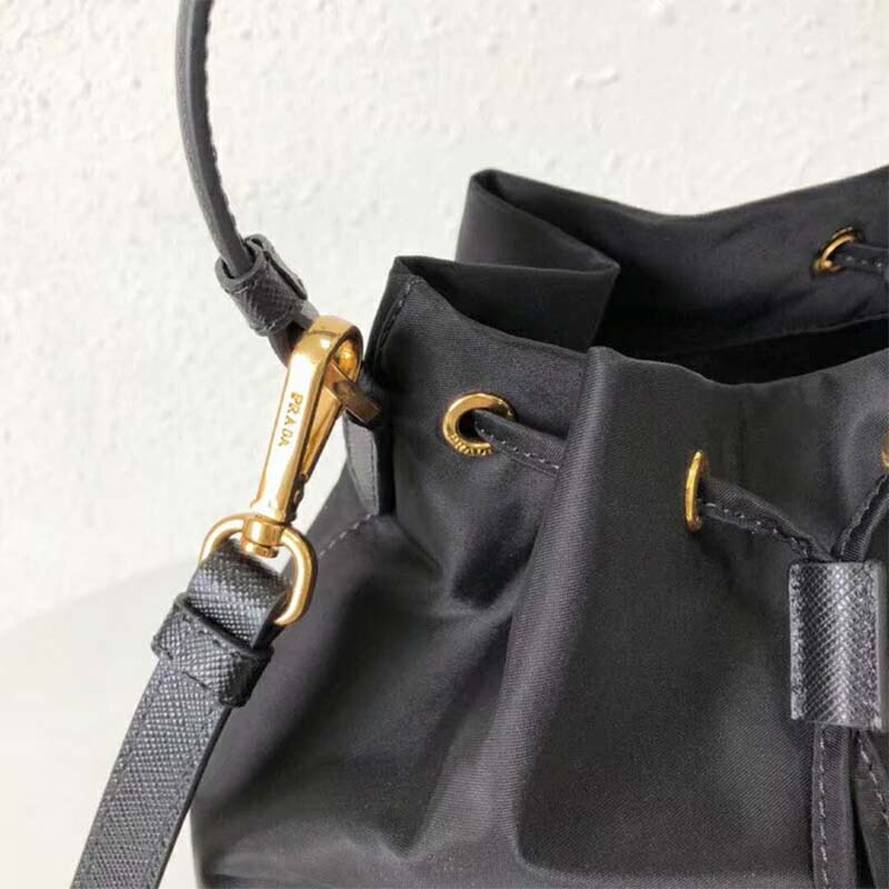 Prada Unisex Fabric Shoulder Bag-Black - image 8
