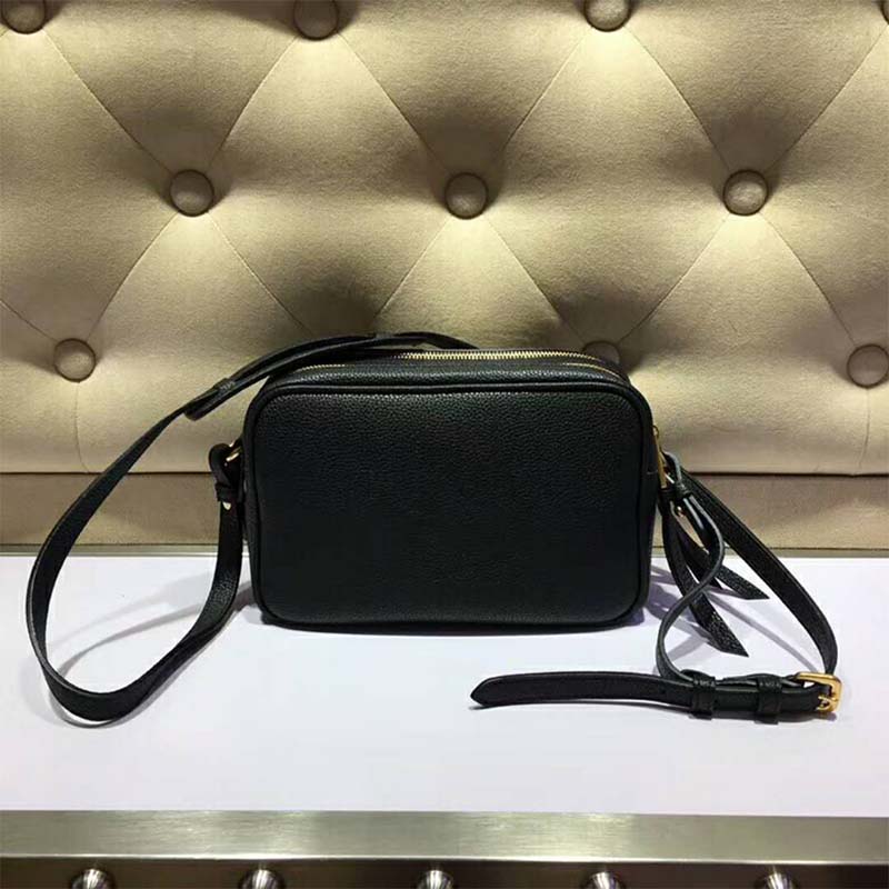 Prada Women Calf Leather Shoulder Bag-Black - image 4