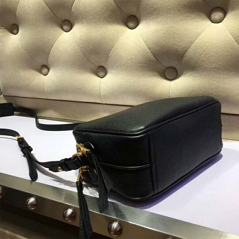 Prada Women Calf Leather Shoulder Bag-Black - image 5