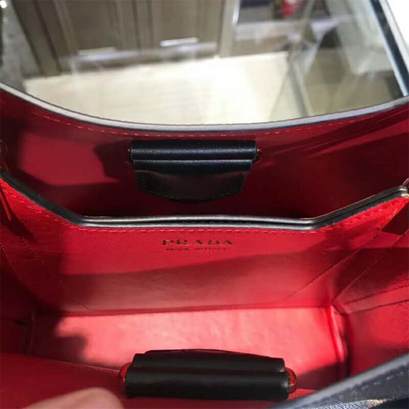 Prada Women Double Medium Bag in Saffiano Leather-Black - image 7