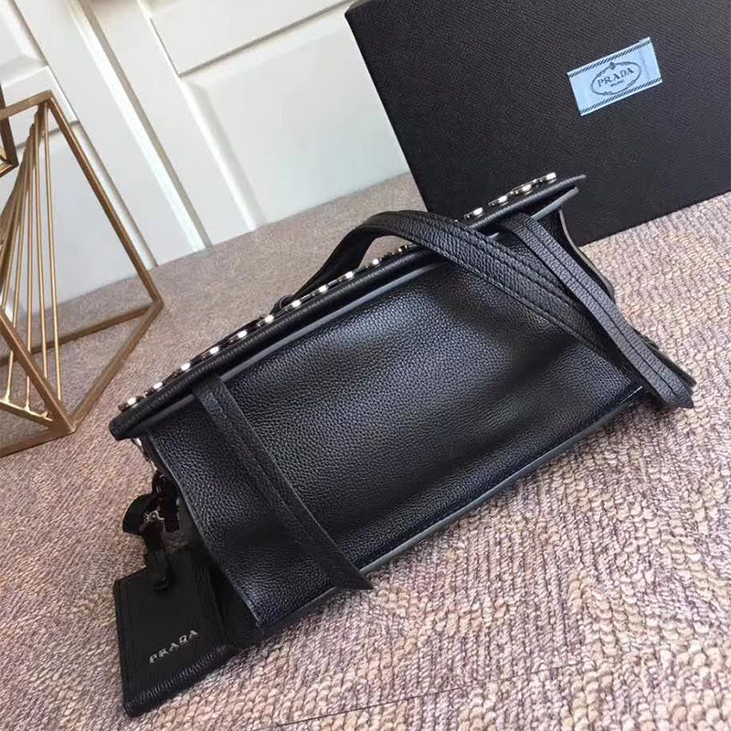 Prada Women Etiquette Bag in Calf Leather-Black - image 6