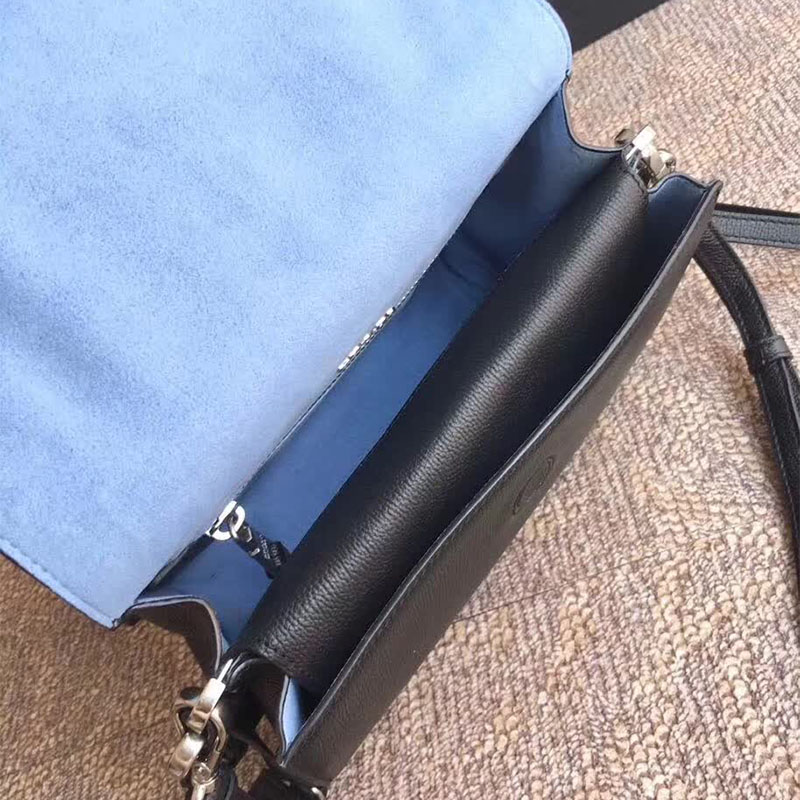 Prada Women Etiquette Bag in Calf Leather-Blue - image 7