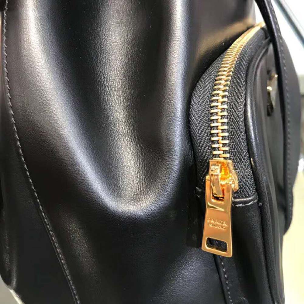 Prada Women Leather Bucket Shoulder Bag-Black - image 9
