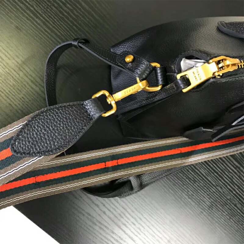 Prada Women Leather Handbag-Black - image 8
