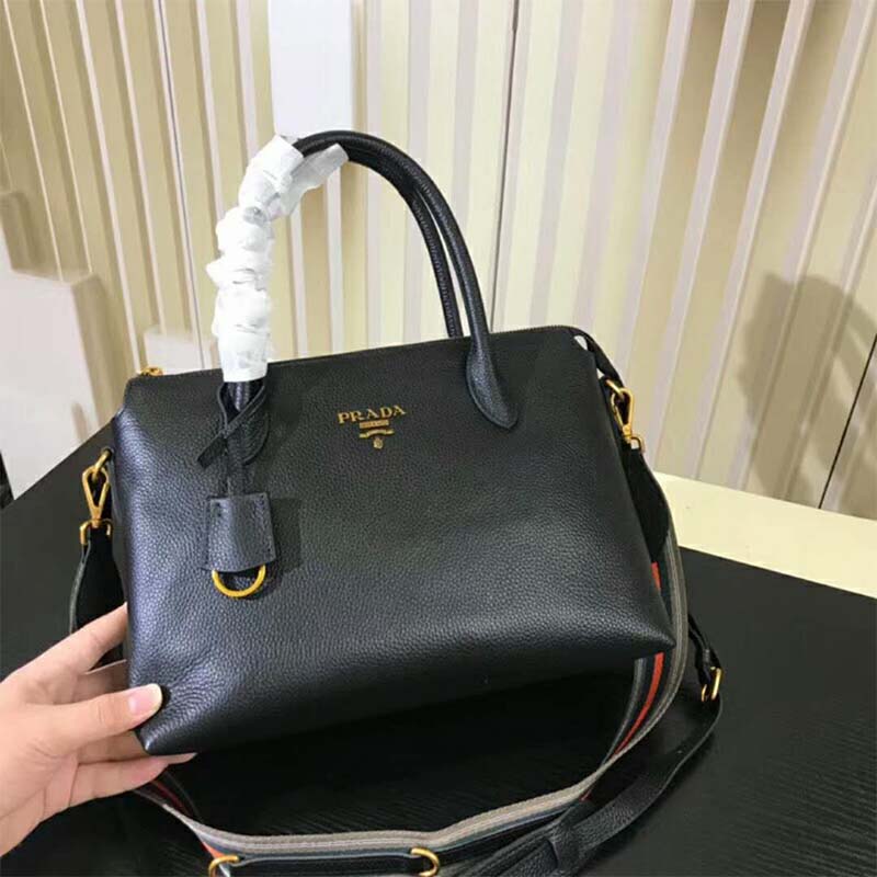 Prada Women Leather Handbag-Black - image 6