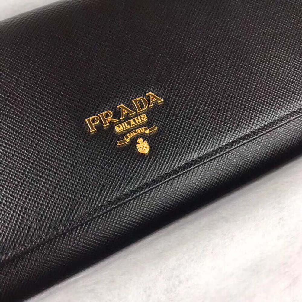 Prada Women Leather Shoulder Bag in Saffiano-Black - image 7