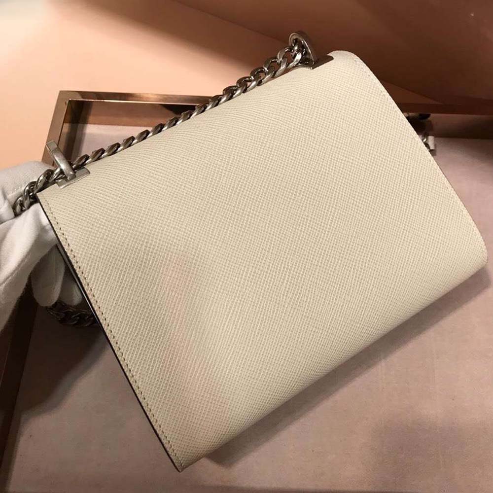 Prada Women Monochrome Saffiano Leather Bag-Beige - image 7