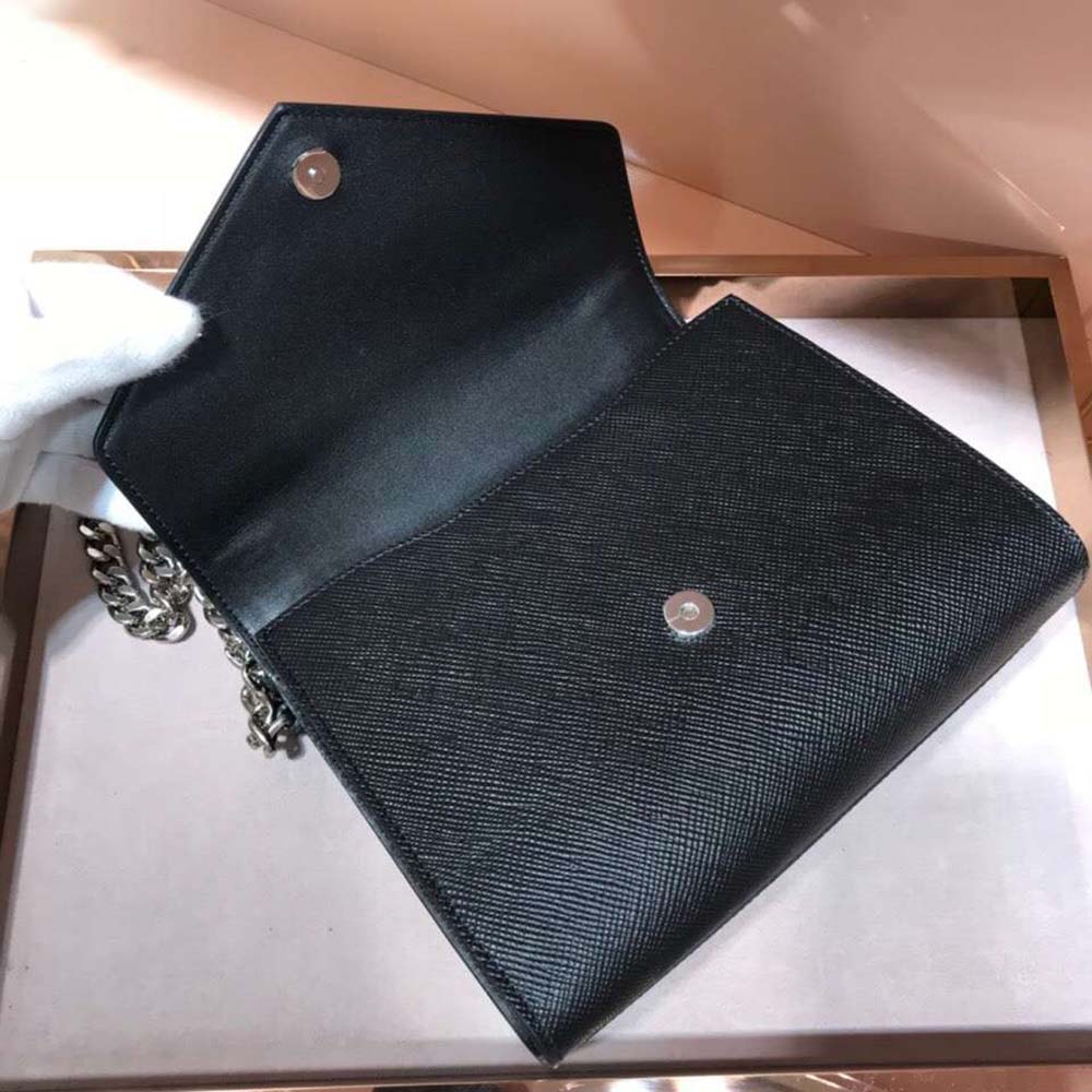 Prada Women Monochrome Saffiano Leather Bag-Black - image 6