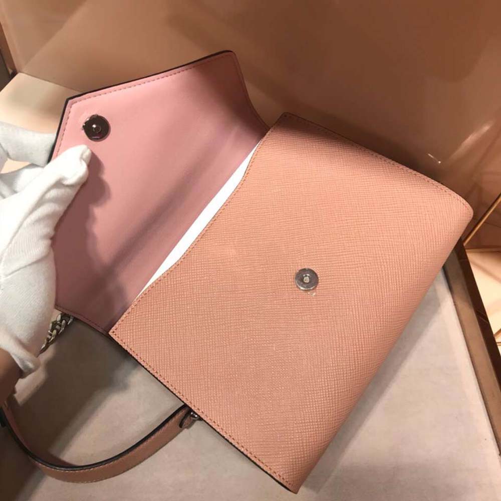 Prada Women Monochrome Saffiano Leather Bag-Pink - image 7
