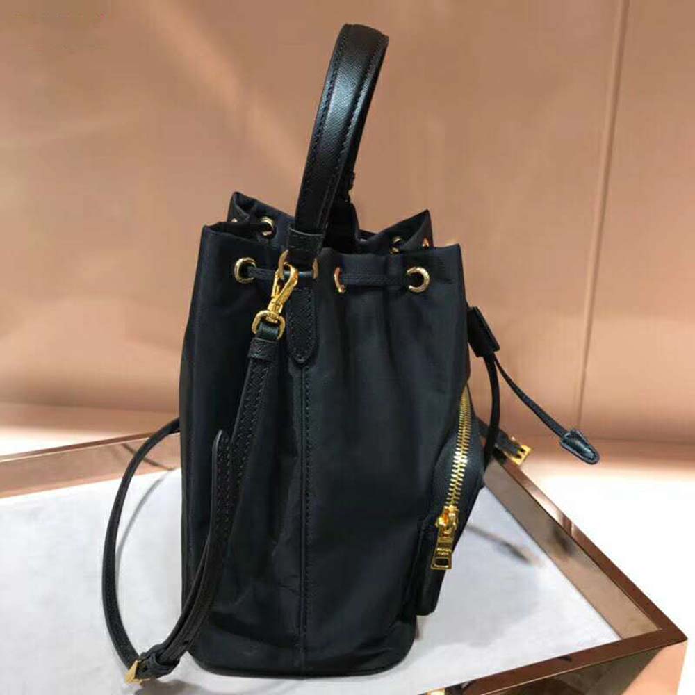 Prada Women Nylon Shoulder Bag-Black - image 4