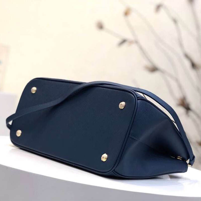 Prada Women Prada Galleria Bag in Saffiano Leather-Blue - image 5