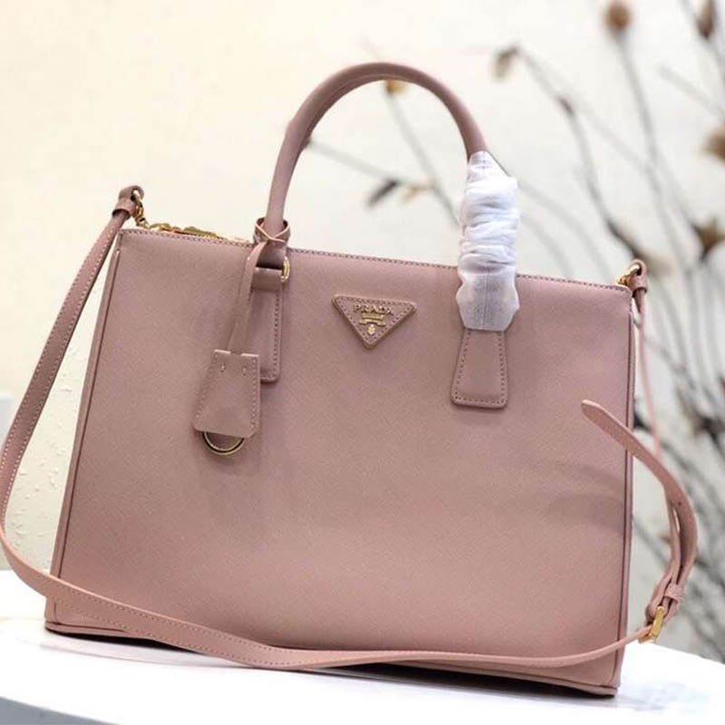 Prada Women Prada Galleria Bag in Saffiano Leather-Pink - image 4