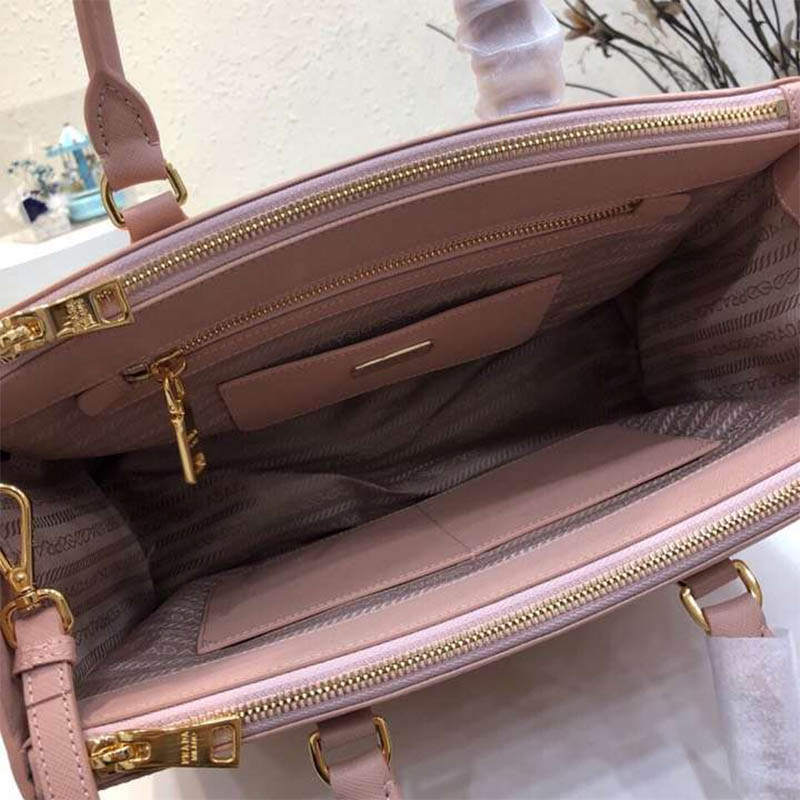 Prada Women Prada Galleria Bag in Saffiano Leather-Pink - image 7