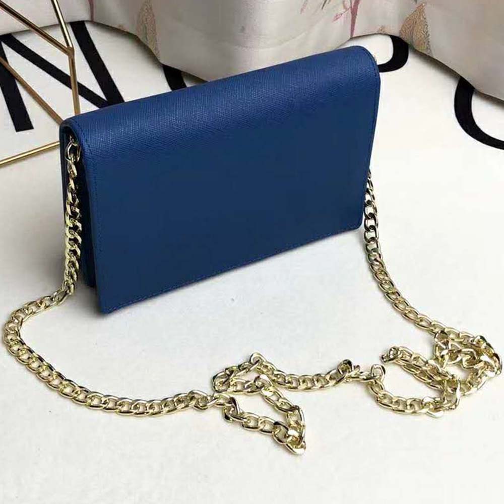 Prada Women Saffiano Leather Shoulder Bag-Navy - image 5