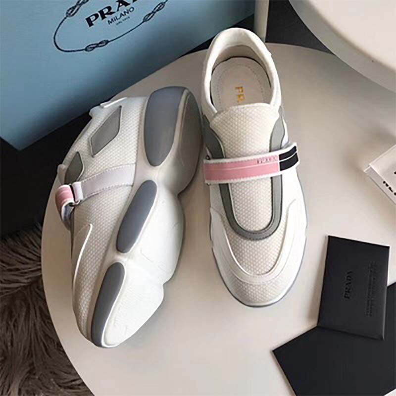 Rubber sole profile showing thickness of Prada Women Shoes Cloudbust Sneakers