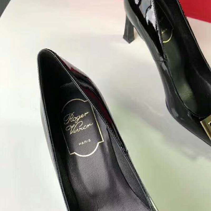 Roger Vivier Women Belle Vivier Trompette Pumps Patent Leather-Black - image 6