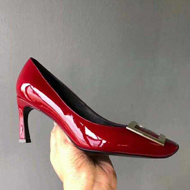 Roger Vivier Women Belle Vivier Trompette Pumps Patent Leather-Red - image 4