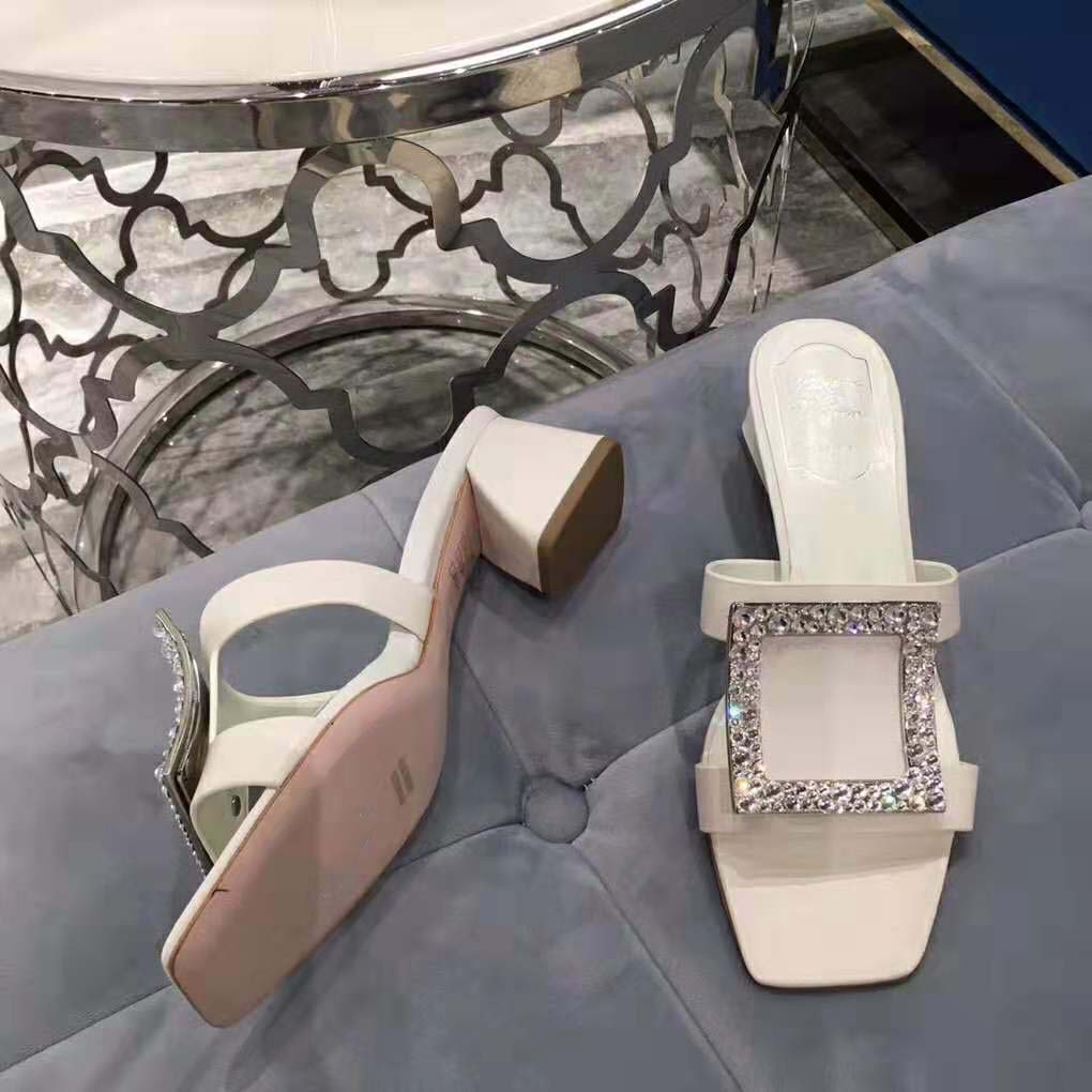 Roger Vivier Women Bikiviv’ Strass Mules-White - image 4