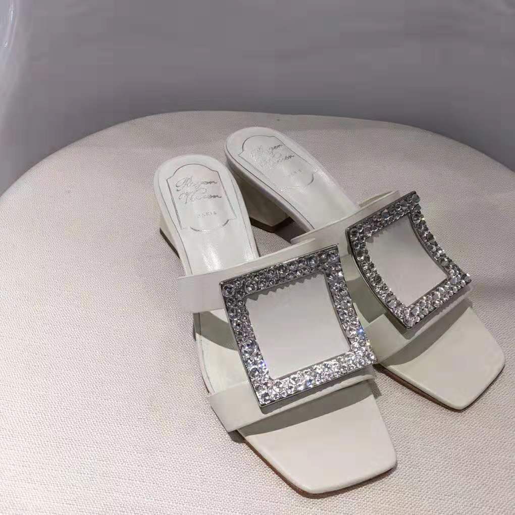 Roger Vivier Women Bikiviv’ Strass Mules-White - image 6