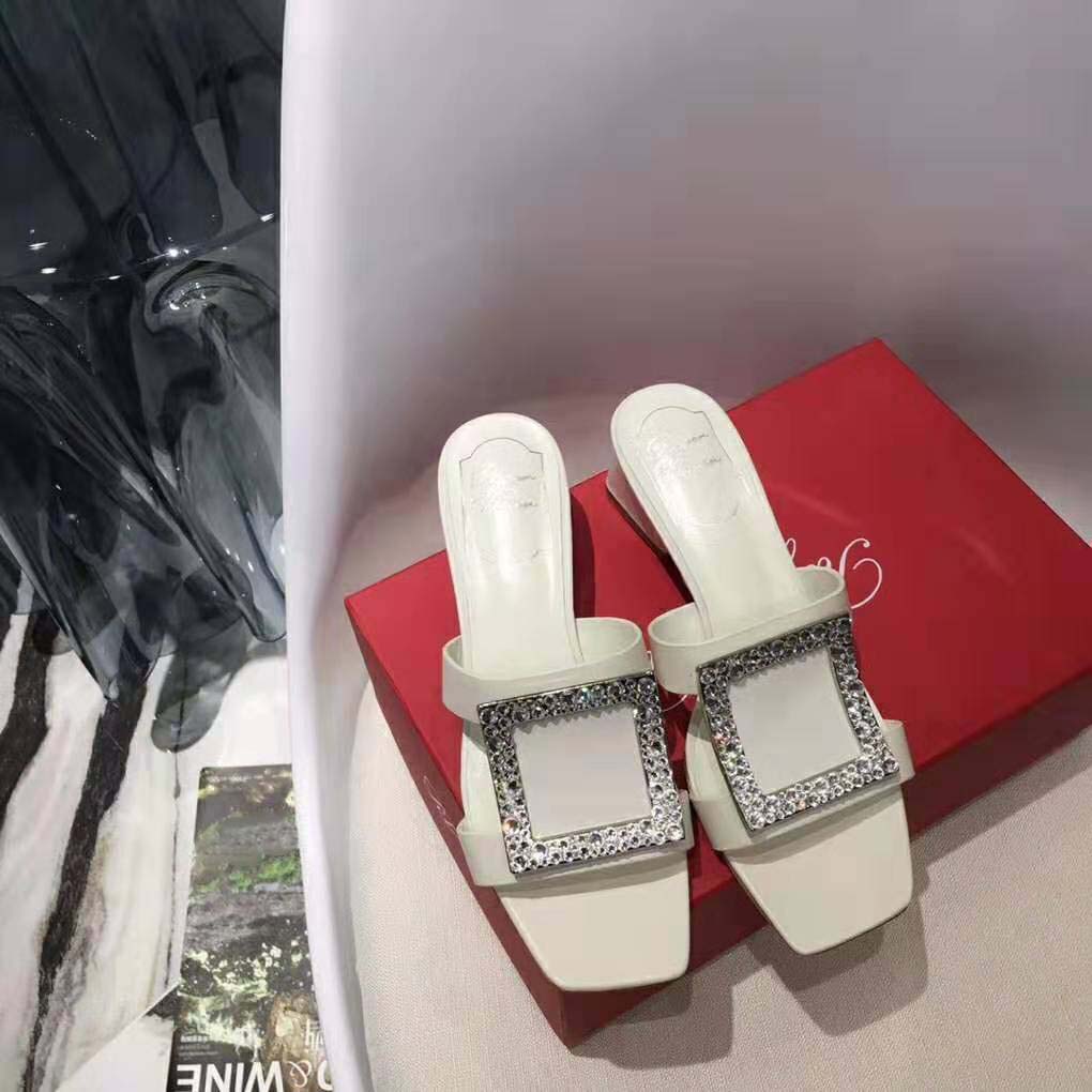 Roger Vivier Women Bikiviv’ Strass Mules-White - image 7