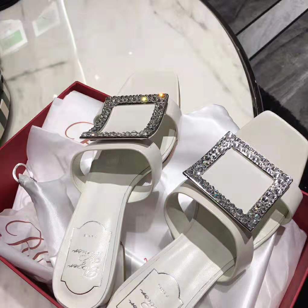 Roger Vivier Women Bikiviv’ Strass Mules-White - image 8