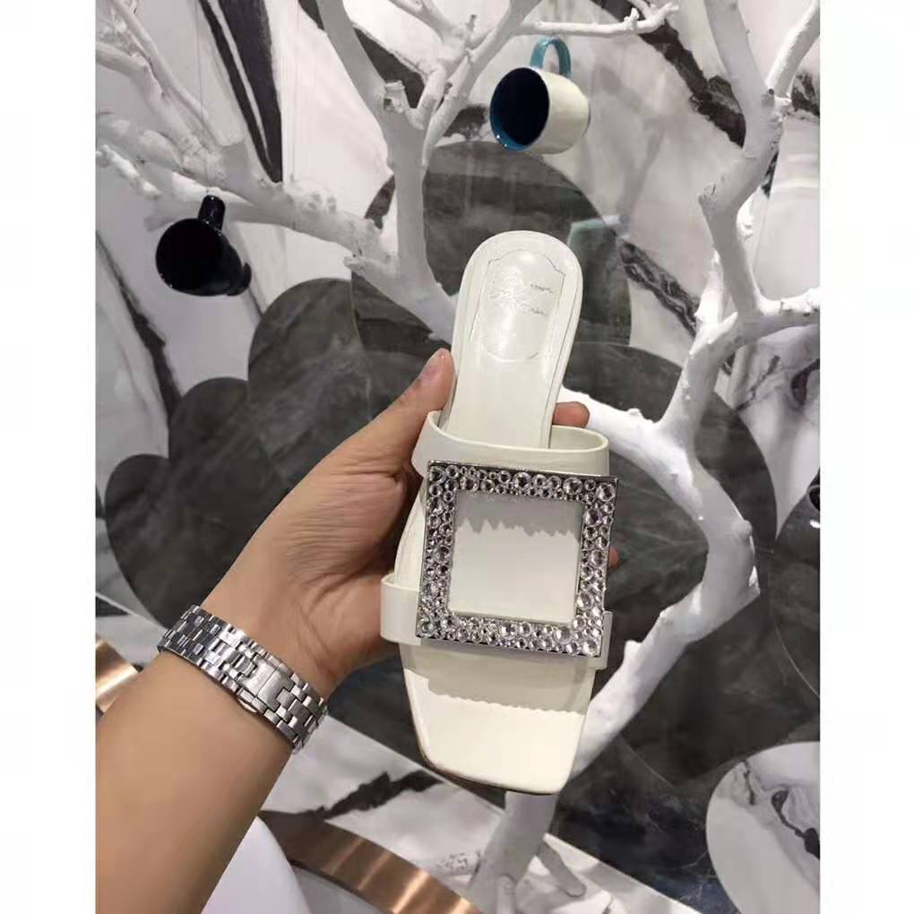 Roger Vivier Women Bikiviv’ Strass Mules-White - image 10