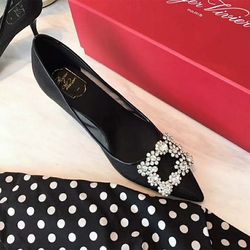 Roger Vivier Women Flower Strass Buckle Net Pumps 60mm Heel - image 5