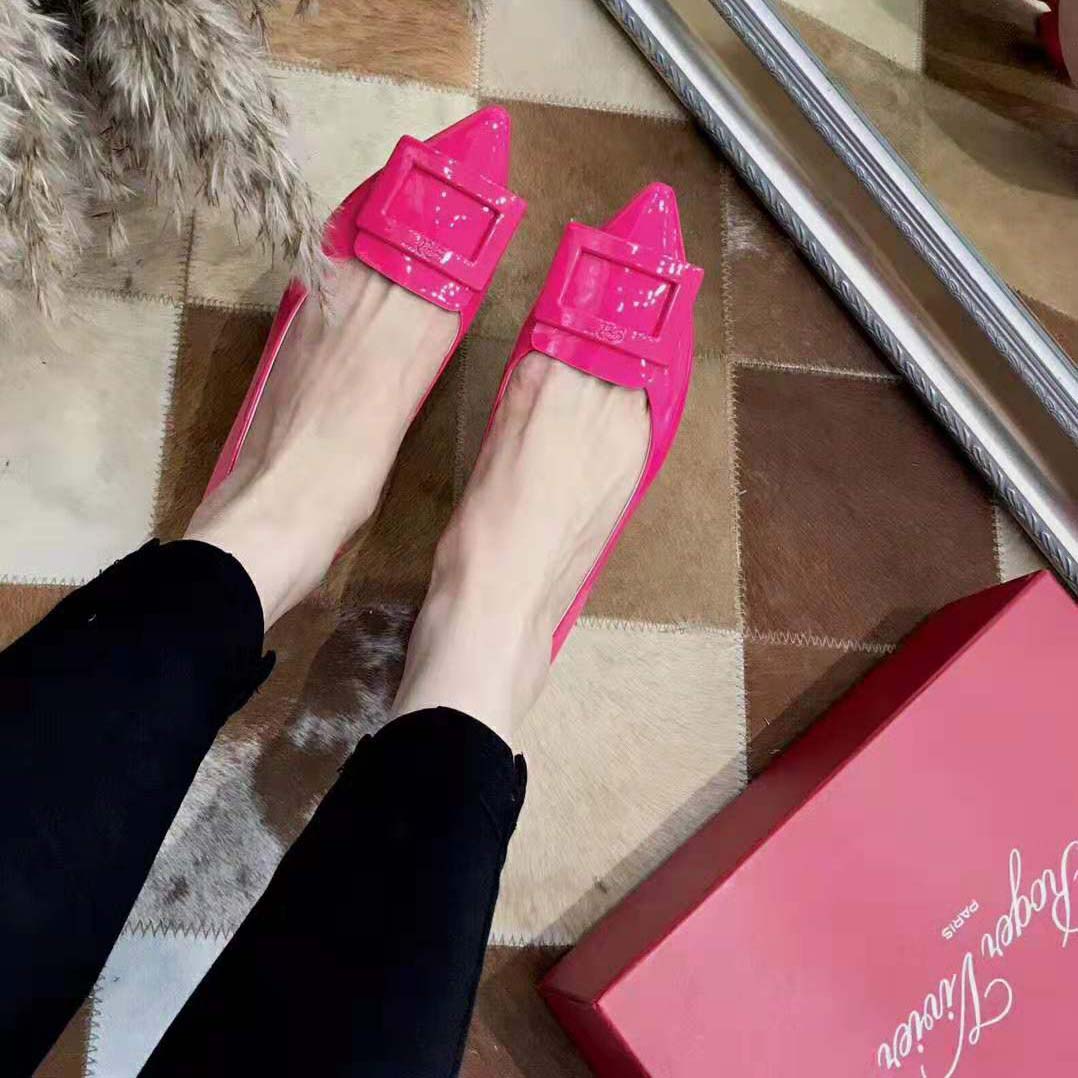Roger Vivier Women Gommettine Ballerinas-Rose - image 7