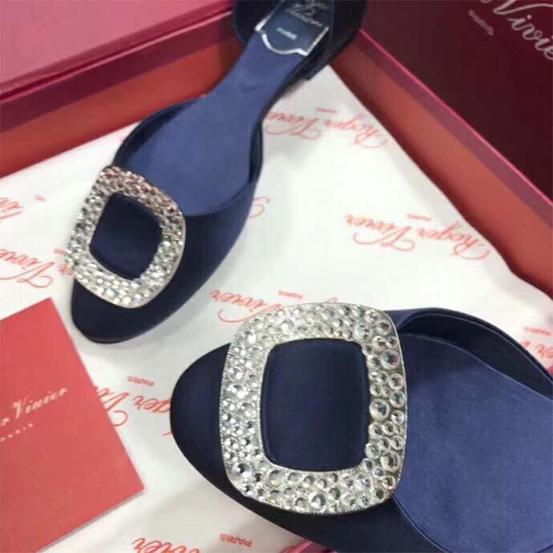 Roger Vivier Women Shoes Chips Ballerinas-Navy - image 4