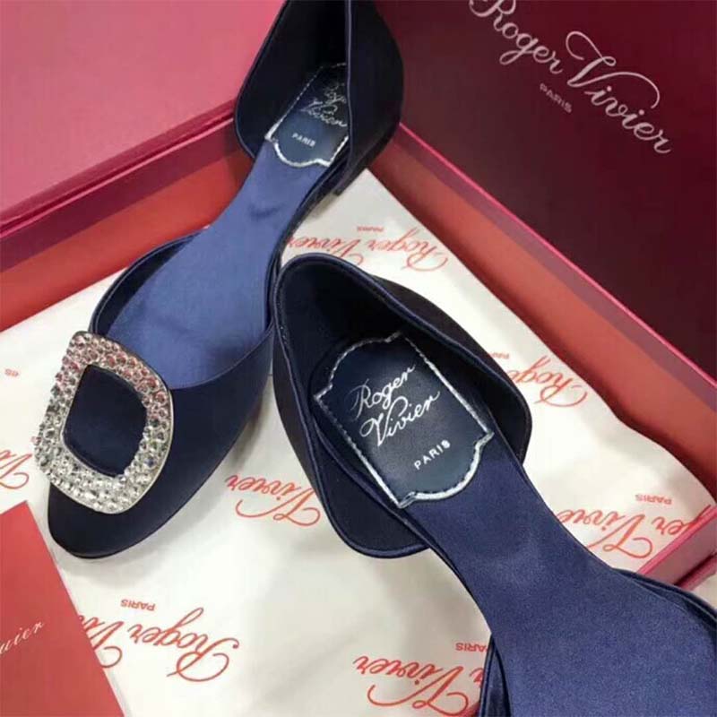 Roger Vivier Women Shoes Chips Ballerinas-Navy - image 5
