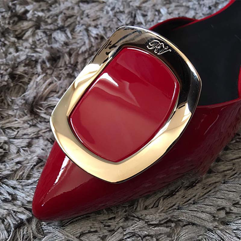 Roger Vivier Women Shoes Dorsay Ballerinas in Patent Leather-Red - image 5