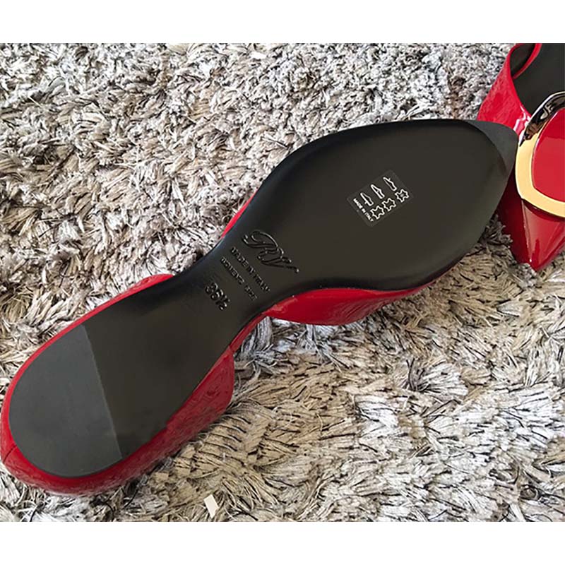 Roger Vivier Women Shoes Dorsay Ballerinas in Patent Leather-Red - image 6