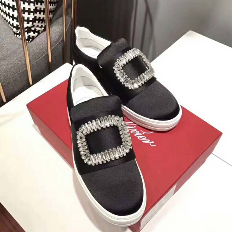 Roger Vivier Women Shoes Sneaky Viv’ Strass Buckle Silk Satin - image 4