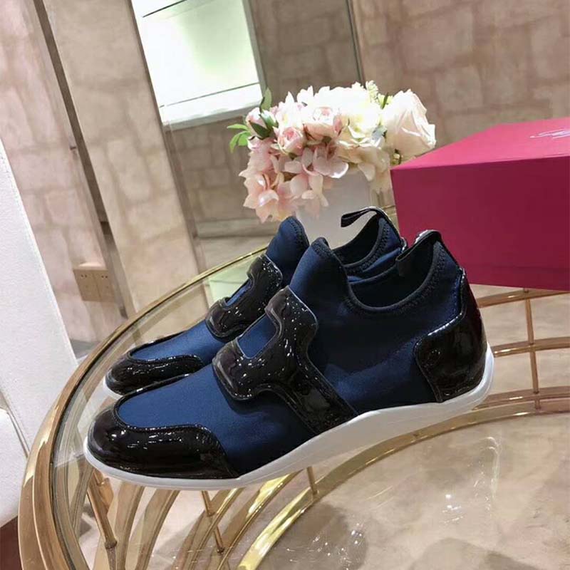 Roger Vivier Women Shoes Sporty Viv’ Leather Buckle-Navy - image 4