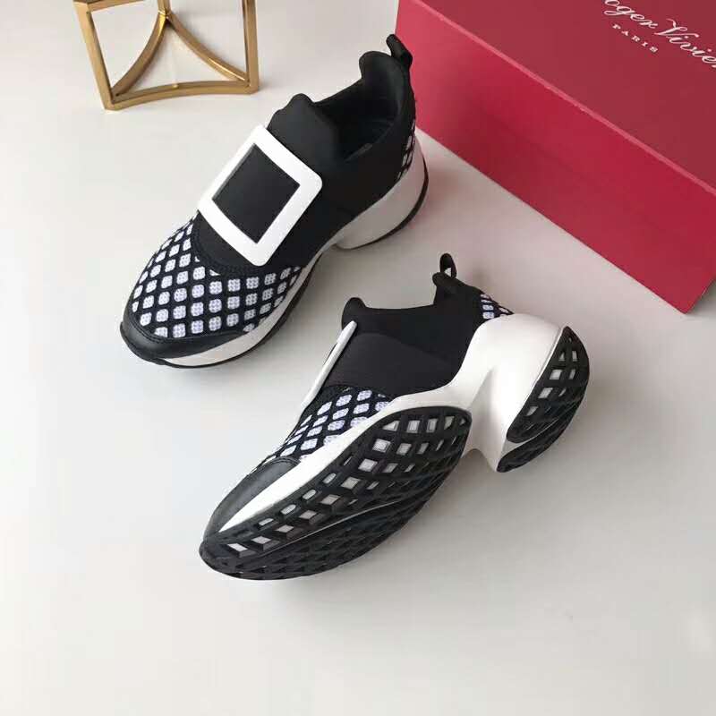 Roger Vivier Women Shoes Viv’ Run Sneakers 75mm Heel-Black - image 4
