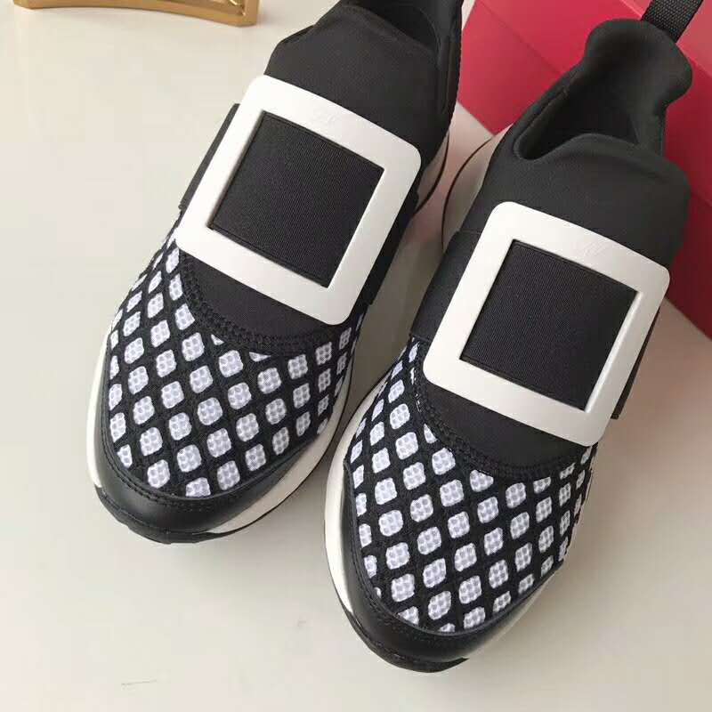 Roger Vivier Women Shoes Viv’ Run Sneakers 75mm Heel-Black - image 8