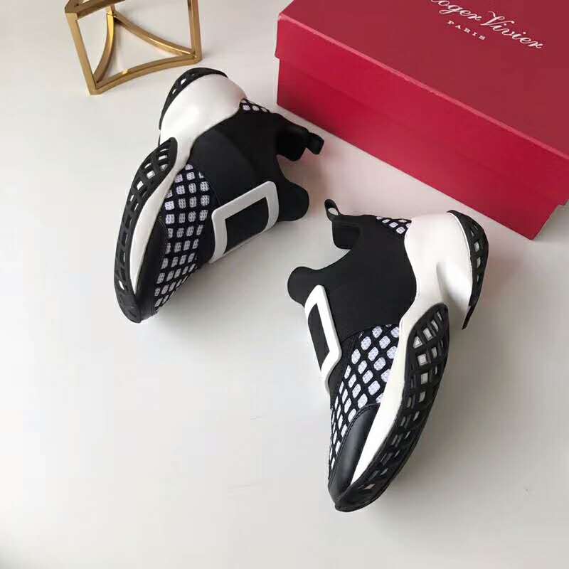 Roger Vivier Women Shoes Viv’ Run Sneakers 75mm Heel-Black - image 6