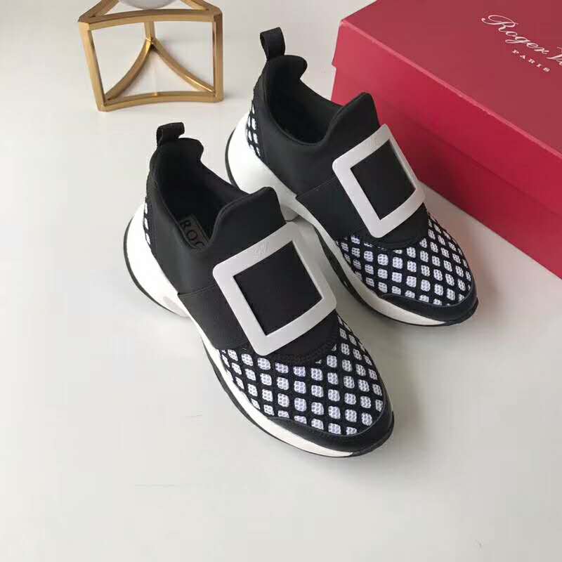 Roger Vivier Women Shoes Viv’ Run Sneakers 75mm Heel-Black - image 5
