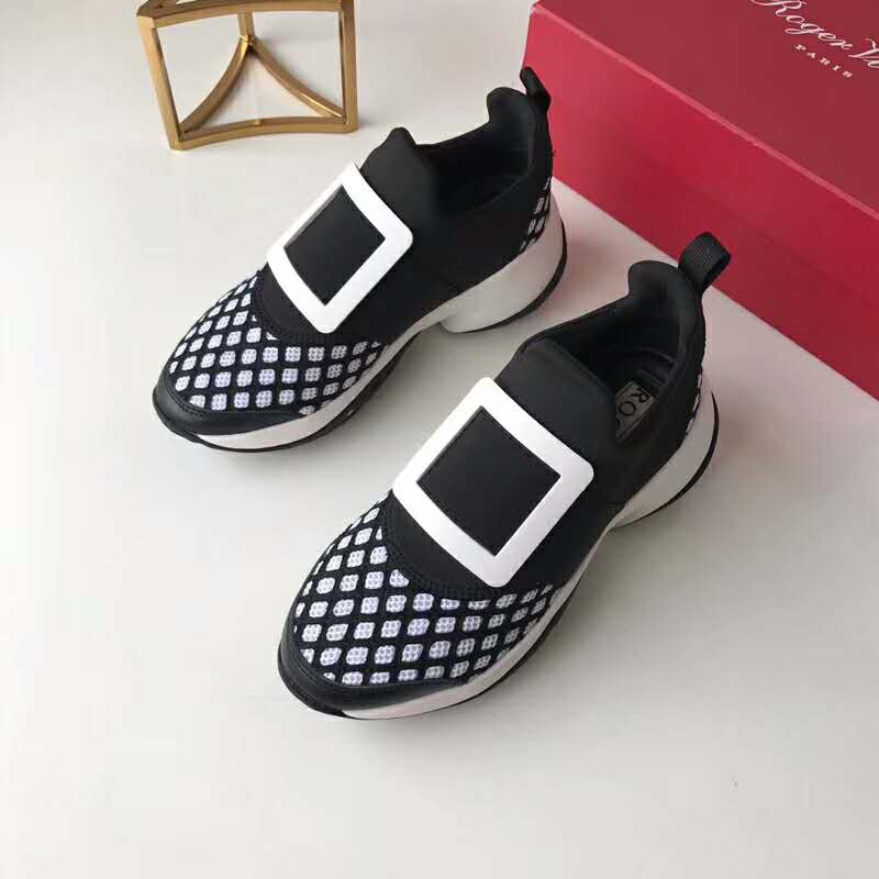 Roger Vivier Women Shoes Viv’ Run Sneakers 75mm Heel-Black - image 7
