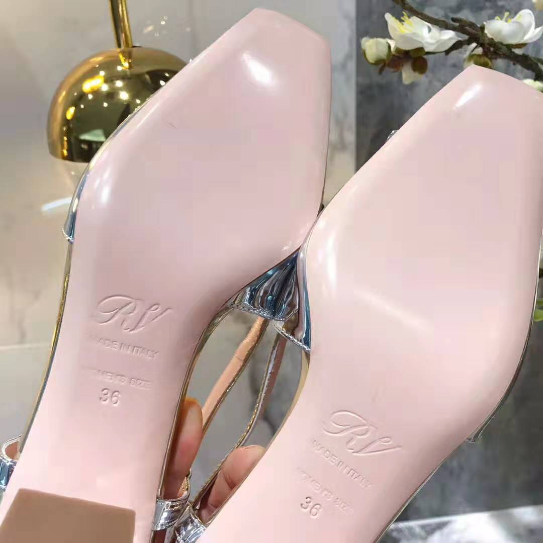 Roger Vivier Women Sling Back Vivier Pumps-Silver - image 9