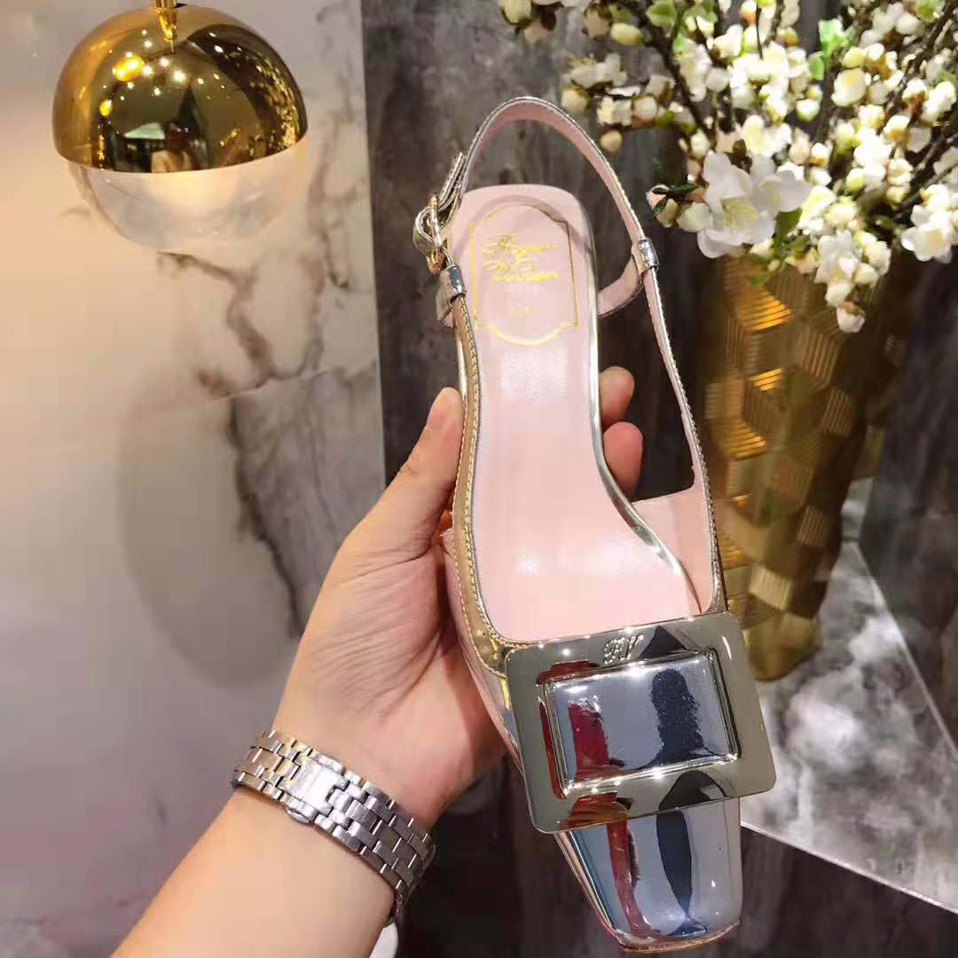 Roger Vivier Women Sling Back Vivier Pumps-Silver - image 5
